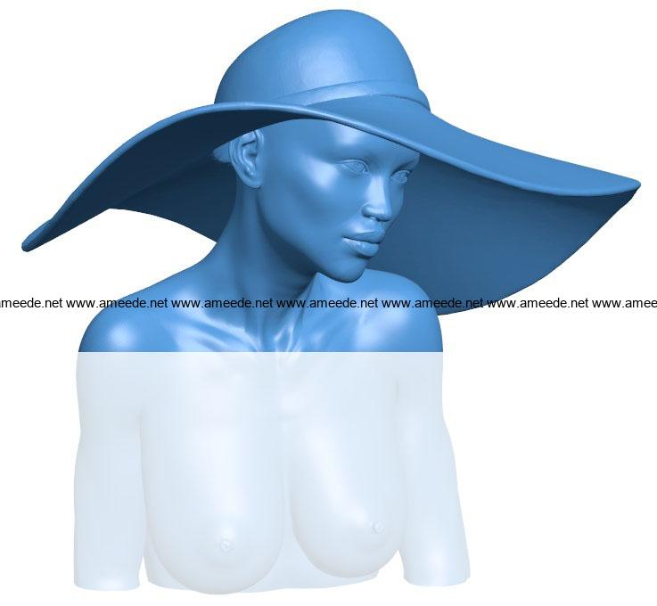 Woman Avatar B003989 file stl free download 3D Model for CNC and 3d printer