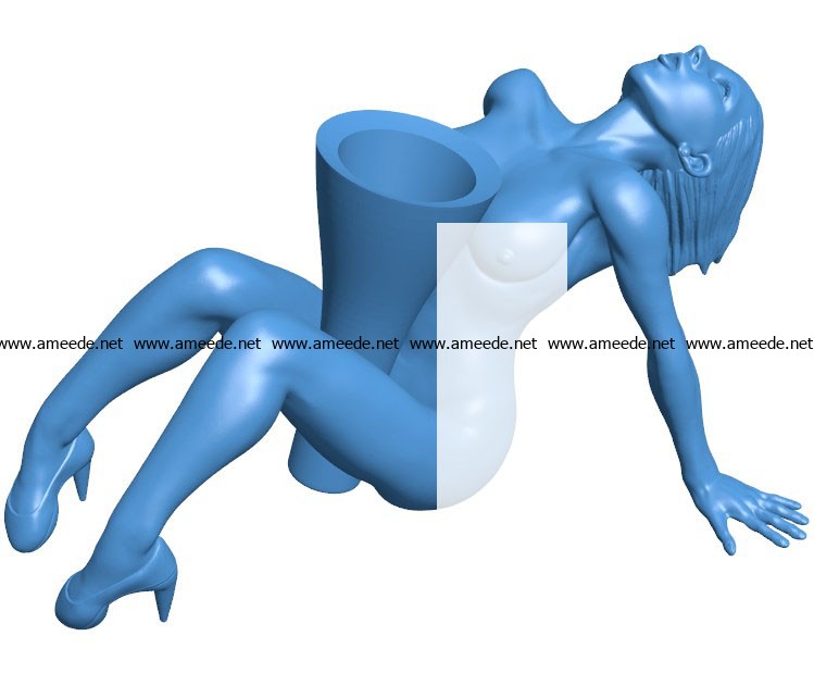 Woman B003849 file stl free download 3D Model for CNC and 3d printer