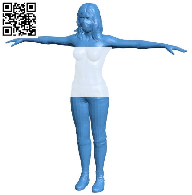 Woman B004334 file stl free download 3D Model for CNC and 3d printer