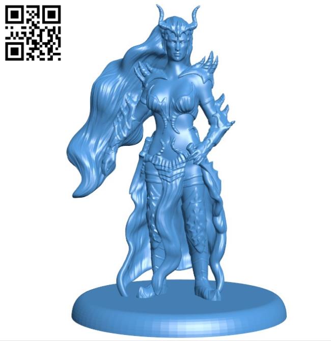 Women Dark Elf B004421 file stl free download 3D Model for CNC and 3d printer