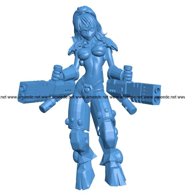 Women shadowsun echi B004117 file stl free download 3D Model for CNC and 3d printer