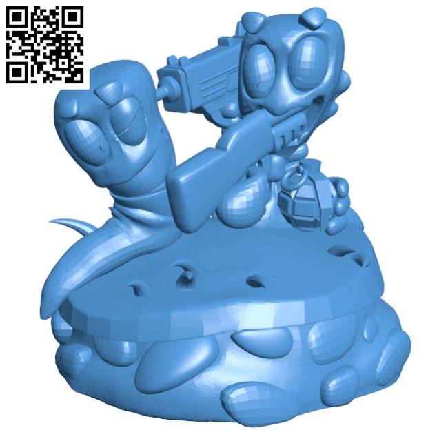 Worms B004226 file stl free download 3D Model for CNC and 3d printer