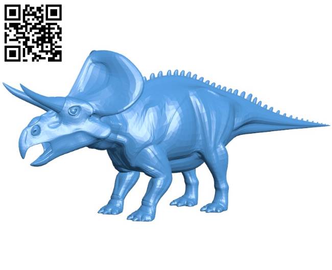 Zuniceratops Dinosaur B004304 file stl free download 3D Model for CNC and 3d printer