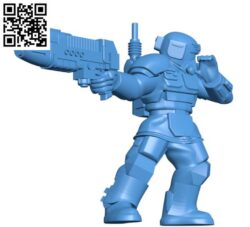 Kasrkin man B004193 file stl free download 3D Model for CNC and 3d printer
