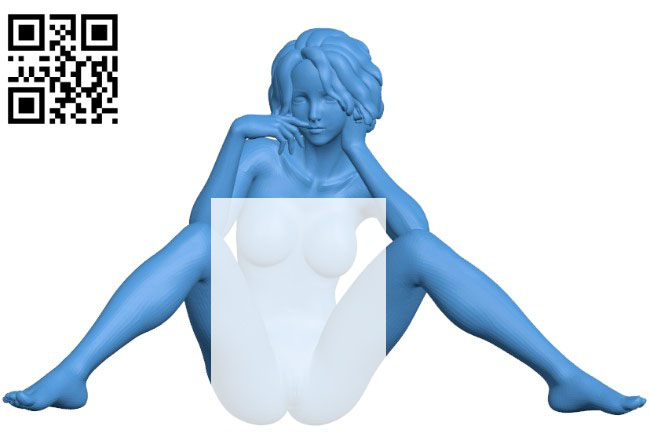 pretty girl file stl free download 3D Model for CNC and 3d printer