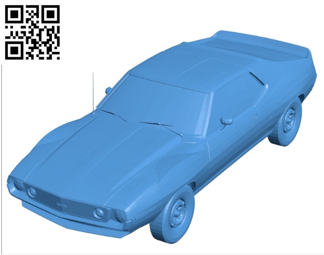 AMC Javelin car B004587 file stl free download 3D Model for CNC and 3d printer