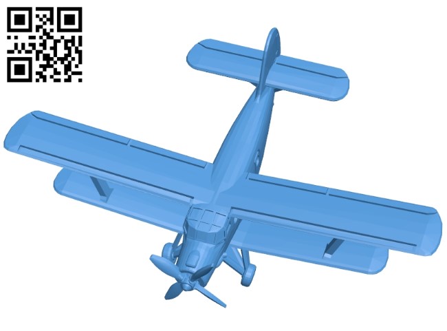 AN-2 airplane B004590 file stl free download 3D Model for CNC and 3d printer