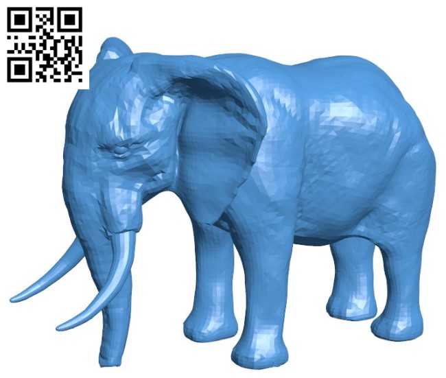 African elephant B004577 file stl free download 3D Model for CNC and 3d printer