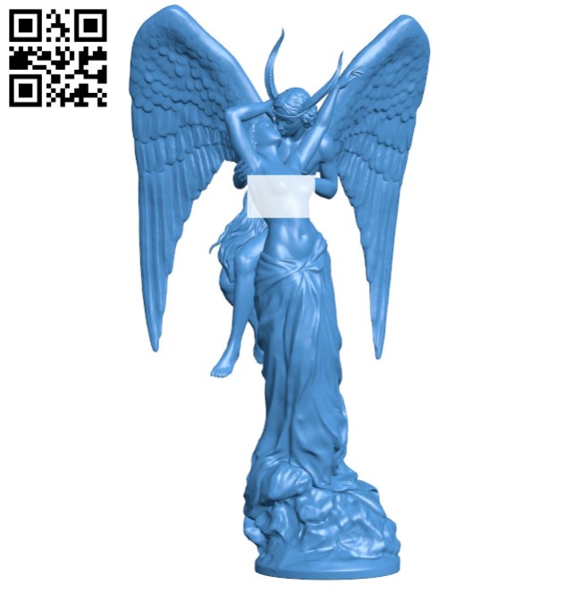 Angel and devil B004780 file stl free download 3D Model for CNC and 3d printer
