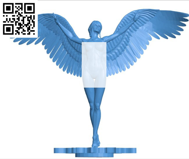 Angel of love girl B004595 file stl free download 3D Model for CNC and 3d printer