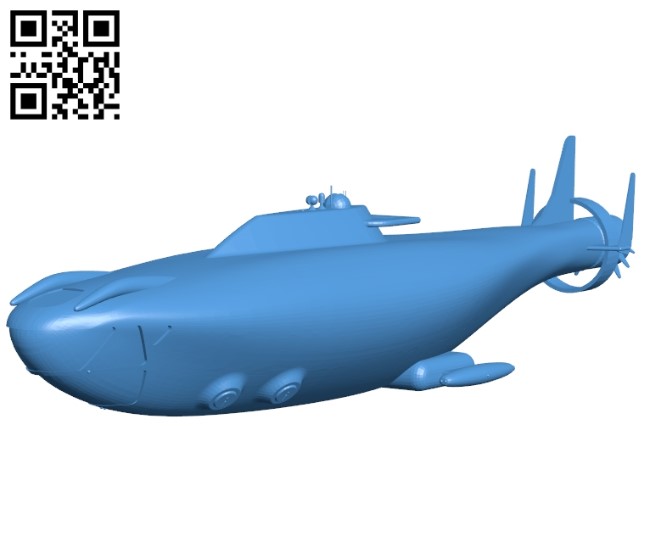 Atlas submarine ship model B004606 file stl free download 3D Model for CNC and 3d printer