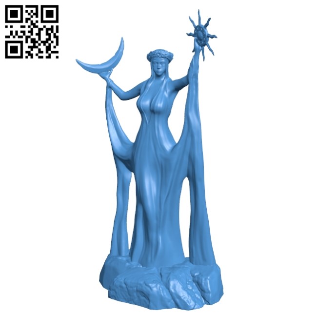 Azura woman B004789 file stl free download 3D Model for CNC and 3d printe