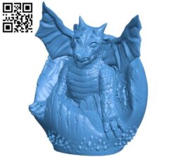 Baby Dragon B004491 file stl free download 3D Model for CNC and 3d printer