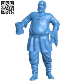Bar Keep Man B004453 file stl free download 3D Model for CNC and 3d printer
