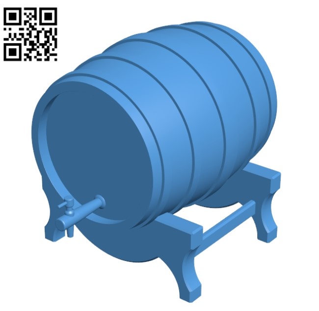 Bar barrel B004614 file stl free download 3D Model for CNC and 3d printer