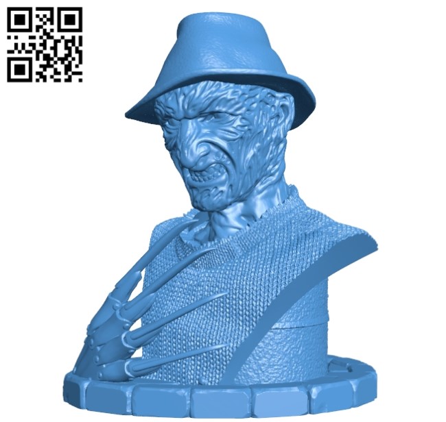 Best Freddy Krueger B004811 file stl free download 3D Model for CNC and 3d printer