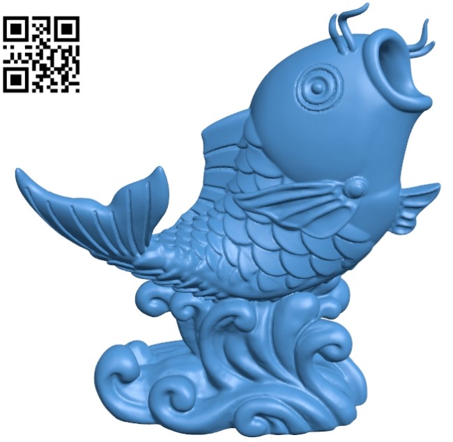 Big Fish B004800 file stl free download 3D Model for CNC and 3d printe