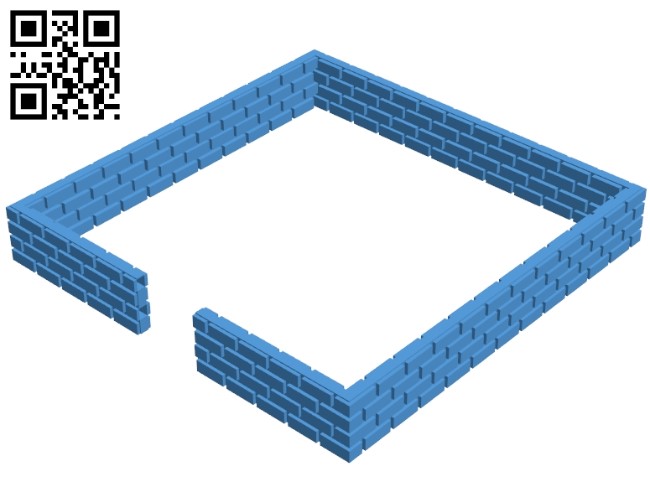 Brick wall file stl free download 3D Model for CNC and 3d printer