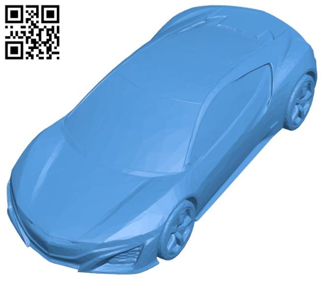 Car NSX honda B004474 file stl free download 3D Model for CNC and 3d printer