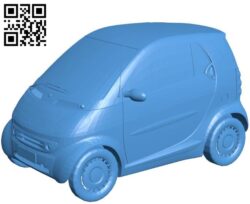 Car Smart Fortwo 450 CDI B004538 file stl free download 3D Model for CNC and 3d printer