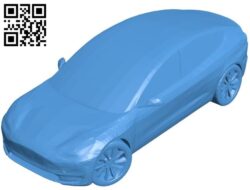 Car Tesla Model 3 B004498 file stl free download 3D Model for CNC and 3d printer