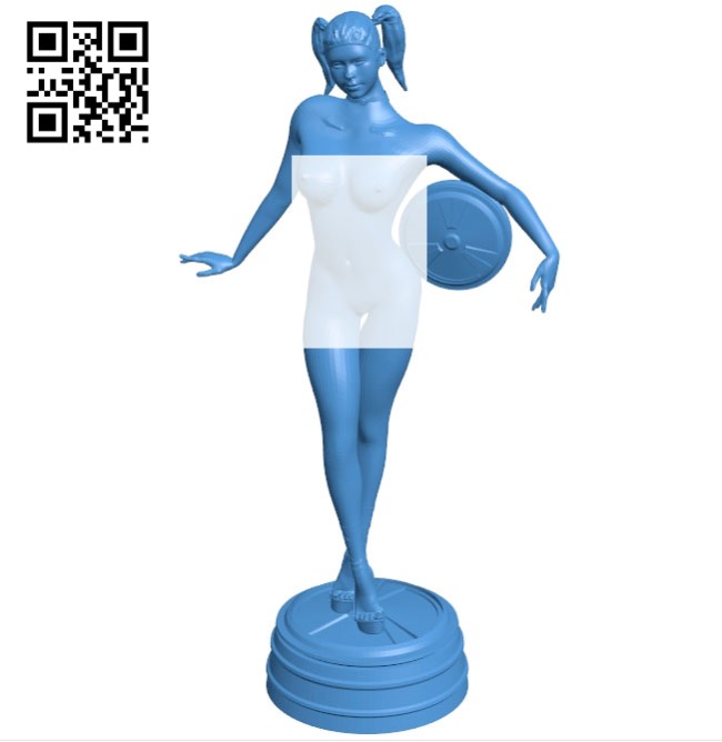 Casino Girl B004632 file stl free download 3D Model for CNC and 3d printer
