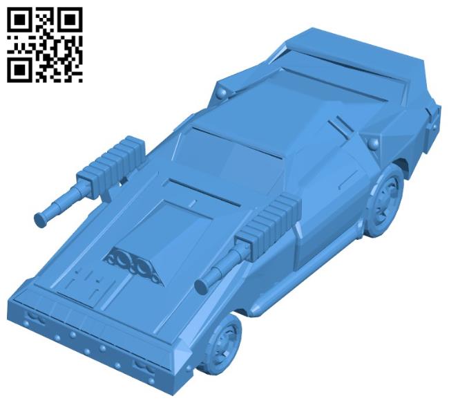 Combat car B004559 file stl free download 3D Model for CNC and 3d printer