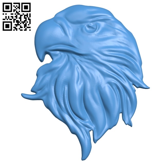 Eagle head A003577 wood carving file stl for Artcam and Aspire free art 3d model download for CNC