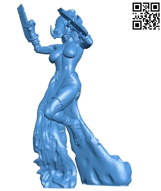 Flenz woman B004672 file stl free download 3D Model for CNC and 3d printer1