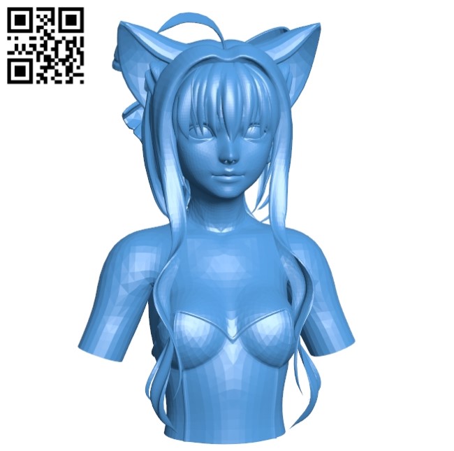 Girl portrait B004629 file stl free download 3D Model for CNC and 3d printer