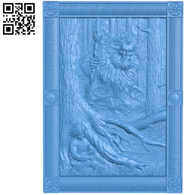 Goblin A003419 wood carving file stl for Artcam and Aspire free art 3d model download for CNC