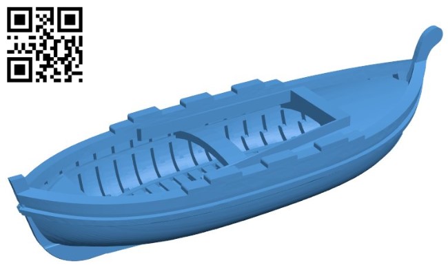 Gozzo ship B004707file stl free download 3D Model for CNC and 3d printer