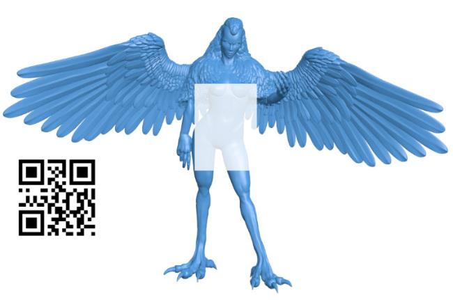 Harpy Women B004454 file stl free download 3D Model for CNC and 3d printer
