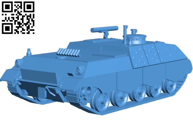 Jaguar tank B004712 file stl free download 3D Model for CNC and 3d printer