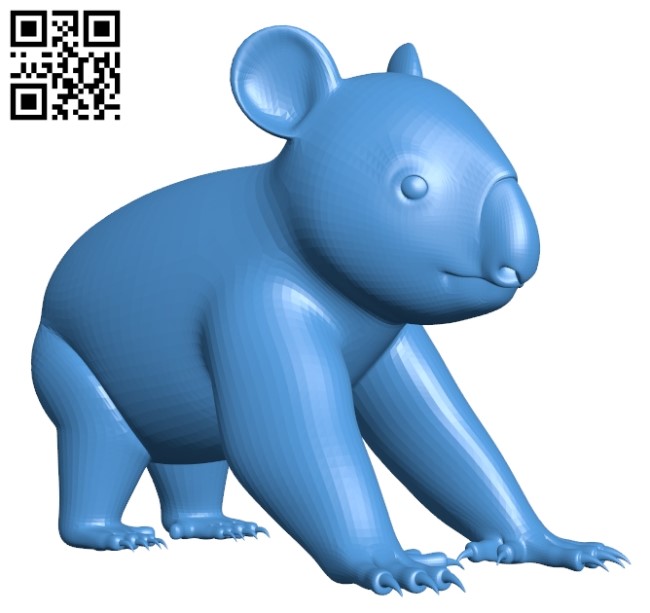 Koala figure B004706 file stl free download 3D Model for CNC and 3d printer