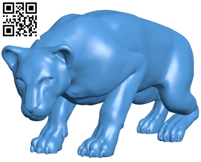 Lioness B004776 file stl free download 3D Model for CNC and 3d printer