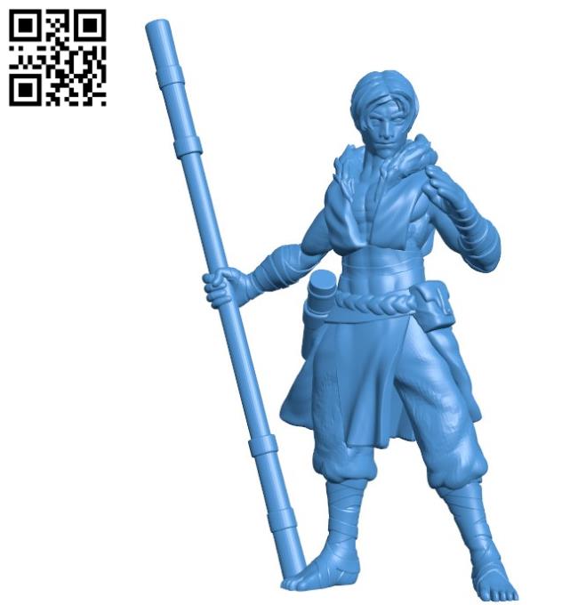 Man Monk B004475 file stl free download 3D Model for CNC and 3d printer