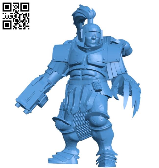 Man thunder warrior B004487 file stl free download 3D Model for CNC and 3d printer