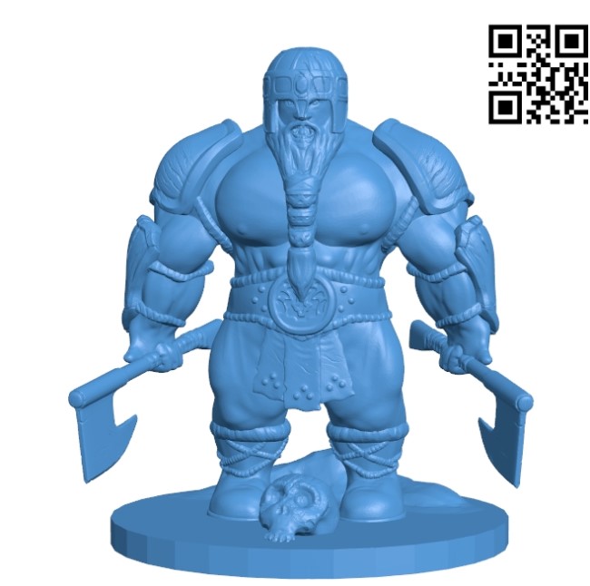 Man with the axs B004646 file stl free download 3D Model for CNC and 3d printer