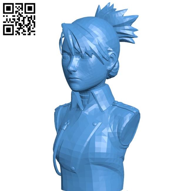 Miss Riza Hawkeye B004560 file stl free download 3D Model for CNC and 3d printer