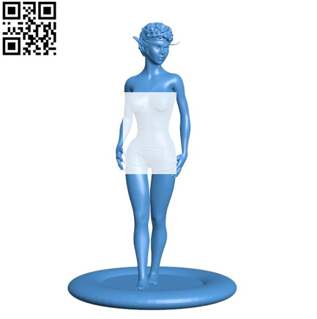Miss modern elf B004718 file stl free download 3D Model for CNC and 3d printer