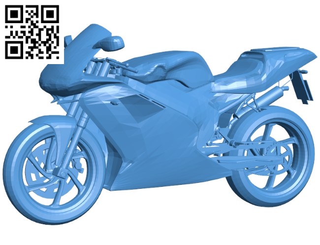 Motorcycle B004814 file stl free download 3D Model for CNC and 3d printer