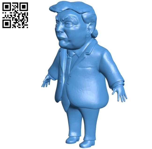 Mr Donald Trump B004446 file stl free download 3D Model for CNC and 3d printer