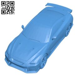 Nissan GTR Car B004455 file stl free download 3D Model for CNC and 3d printer