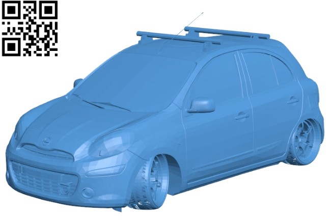 Nissan March B004690 file stl free download 3D Model for CNC and 3d printer
