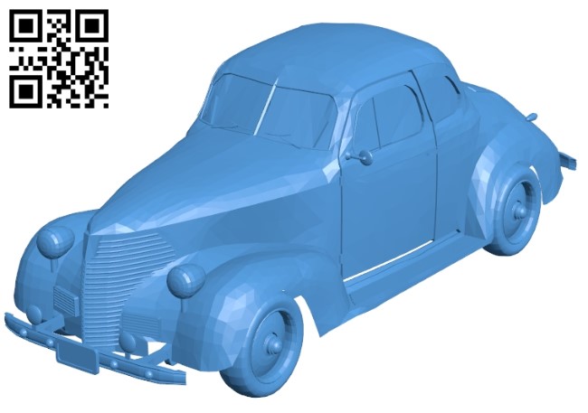 Old chevy car B004665 file stl free download 3D Model for CNC and 3d printer