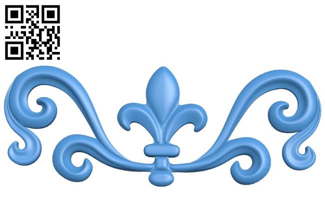 Pattern flowers A003319 wood carving file stl for Artcam and Aspire jdpaint free vector art 3d model download for CNC