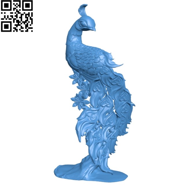 Peacock B004688 file stl free download 3D Model for CNC and 3d printer