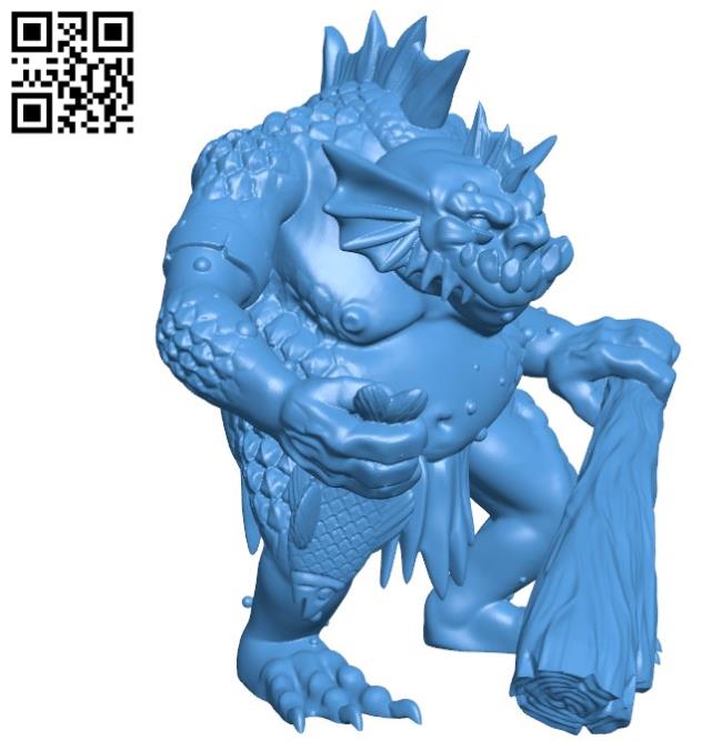 River troll B004561 file stl free download 3D Model for CNC and 3d printer