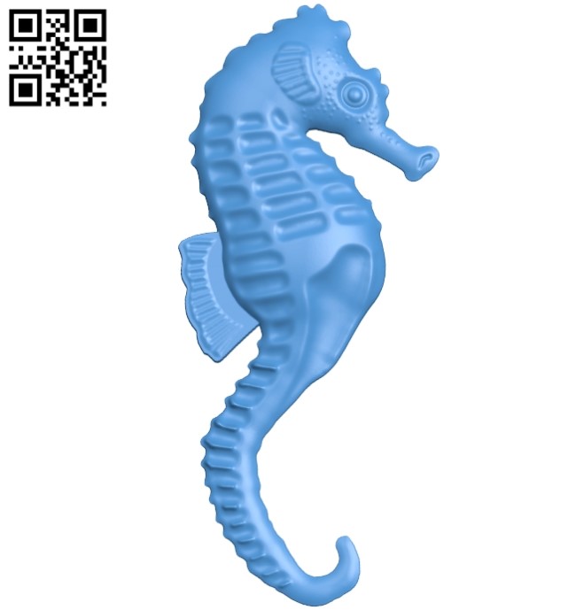 Seahorses A003586 wood carving file stl for Artcam and Aspire free art 3d model download for CNC